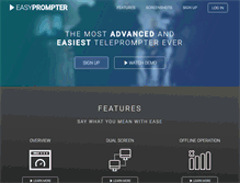 Tablet Screenshot of easyprompter.com